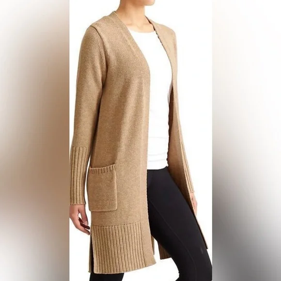 Athleta  Passage Open front cardigan  Gray  Large NWOT - Picture 11 of 13